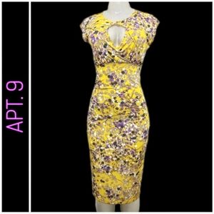 APT. 9 | Yellow Floral Midi Dress
